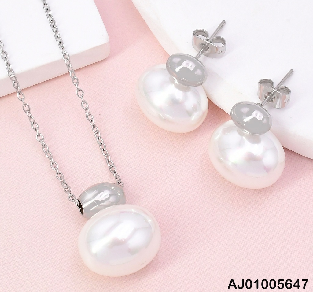 JUEGO PERLA PLAT KS2211845-GC