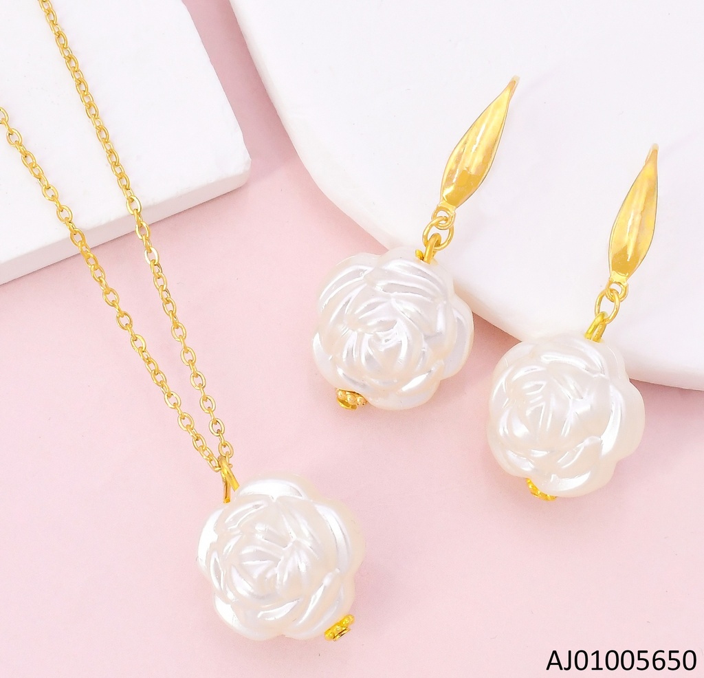 JUEGO ROSA PERLA DOR KS221881-TLA
