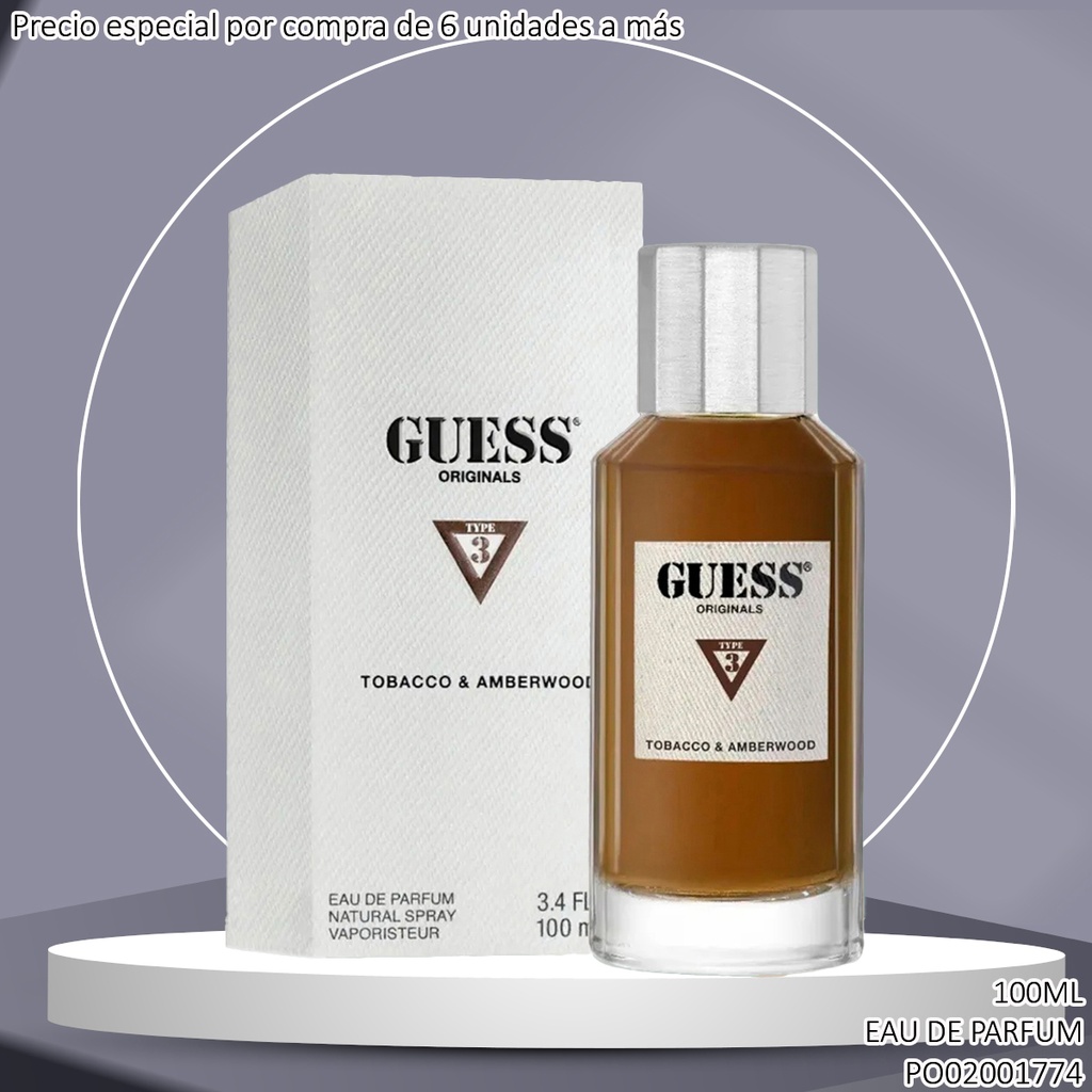 PERFUME GUESS TOBACCO & AMBERWOOD 100ML EDP