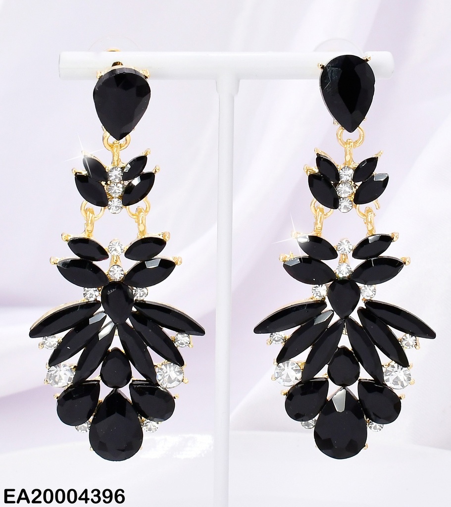 ARETES COLGANTES OV BLACK SWAROVSKI DOR  EE3898-98