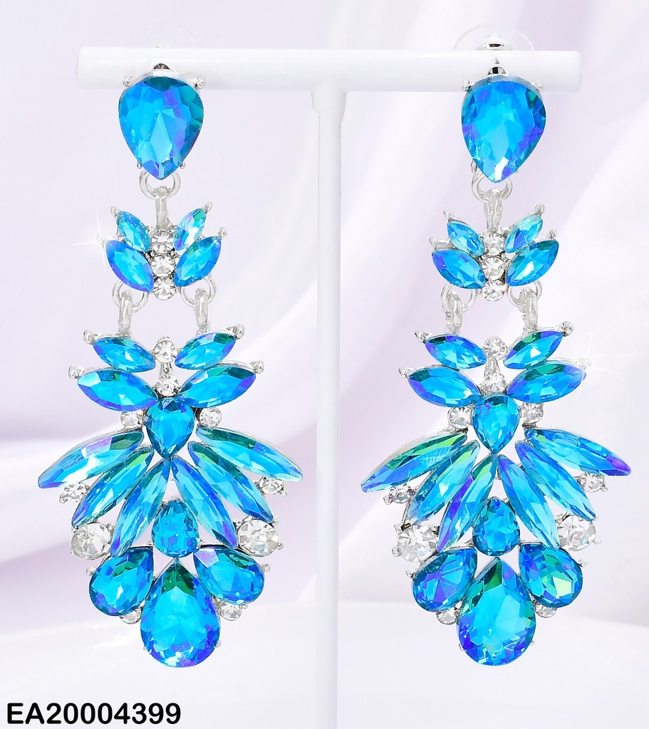 ARETES COLGANTES OV BLUE SWAROVSKI PLAT EE3901-98