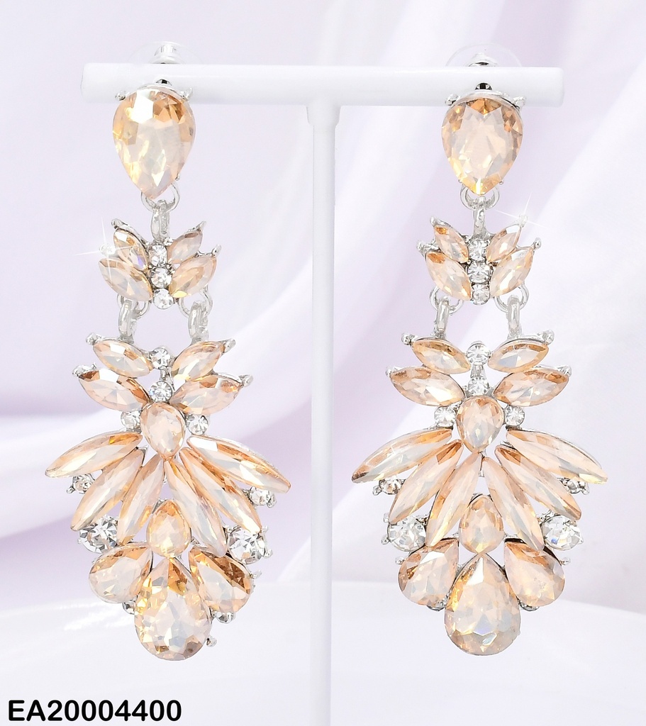ARETES COLGANTES OV ORANGE SWAROVSKI PLAT EE3902-98