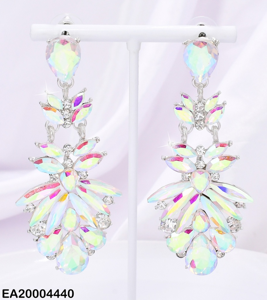 ARETES COLGANTES OV TORNASOL SWAROVSKI  PLAT EE3905-98