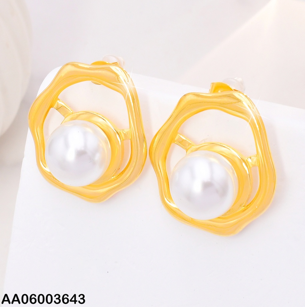 ARETES DOR CROQUI RD IRREGULAR/PERLA CENTRO EA1182-45