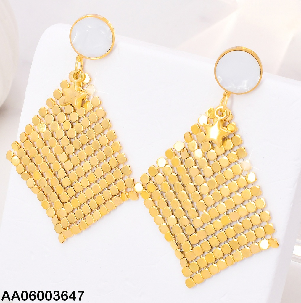 ARETES ROMBO MAYA DORADA EA1215-45