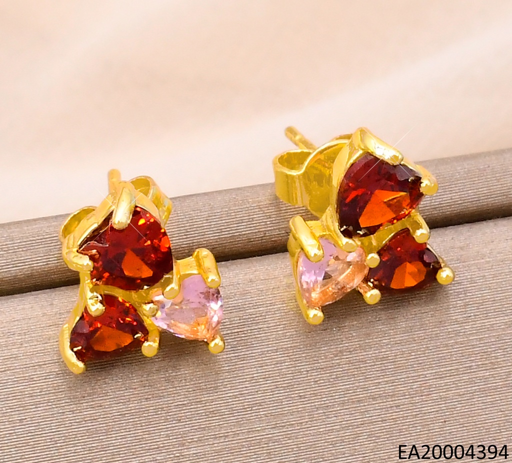 ARETES 3 CORAZONES ZIRC.COL.EE3895-144