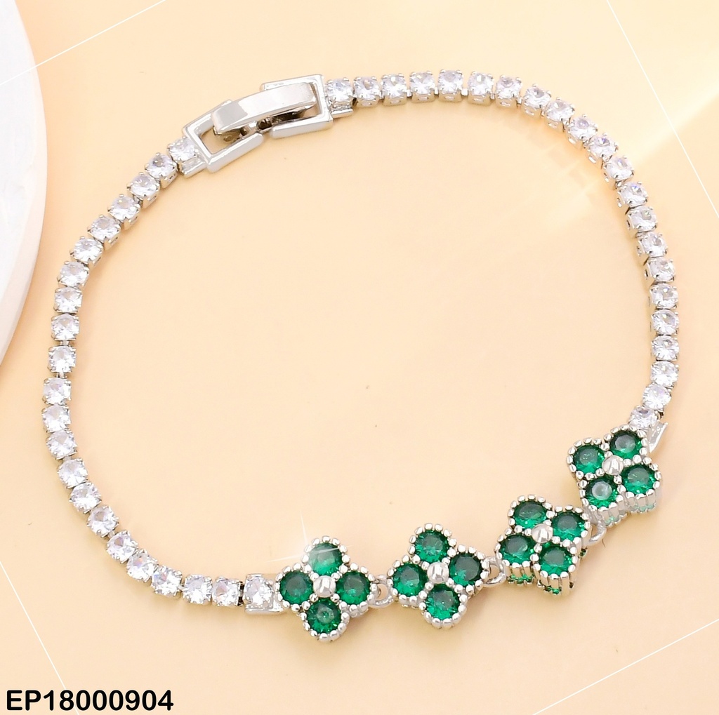 PULSERA PLAT. ZIRC.CENTRO 4 VAN CLEEF COL.SURT.BE523-319