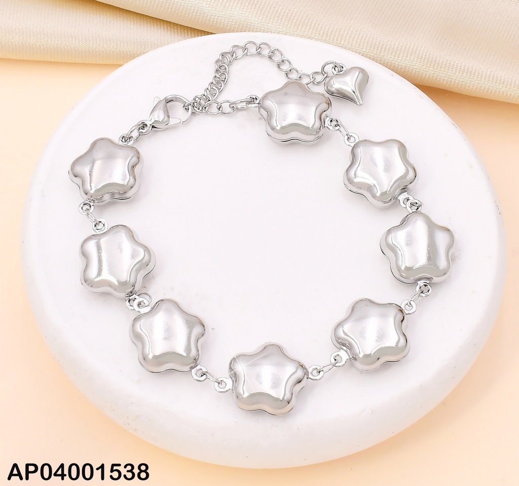 PULSERA PLAT ESTRELLA INFLADA  KB204575-AQ