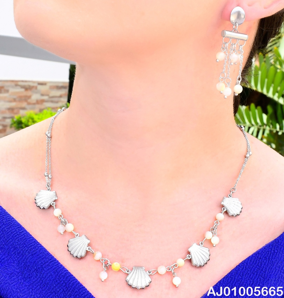 SET PLAT PELOTITAS BLANCAS/OSTRAS KS226406-FA