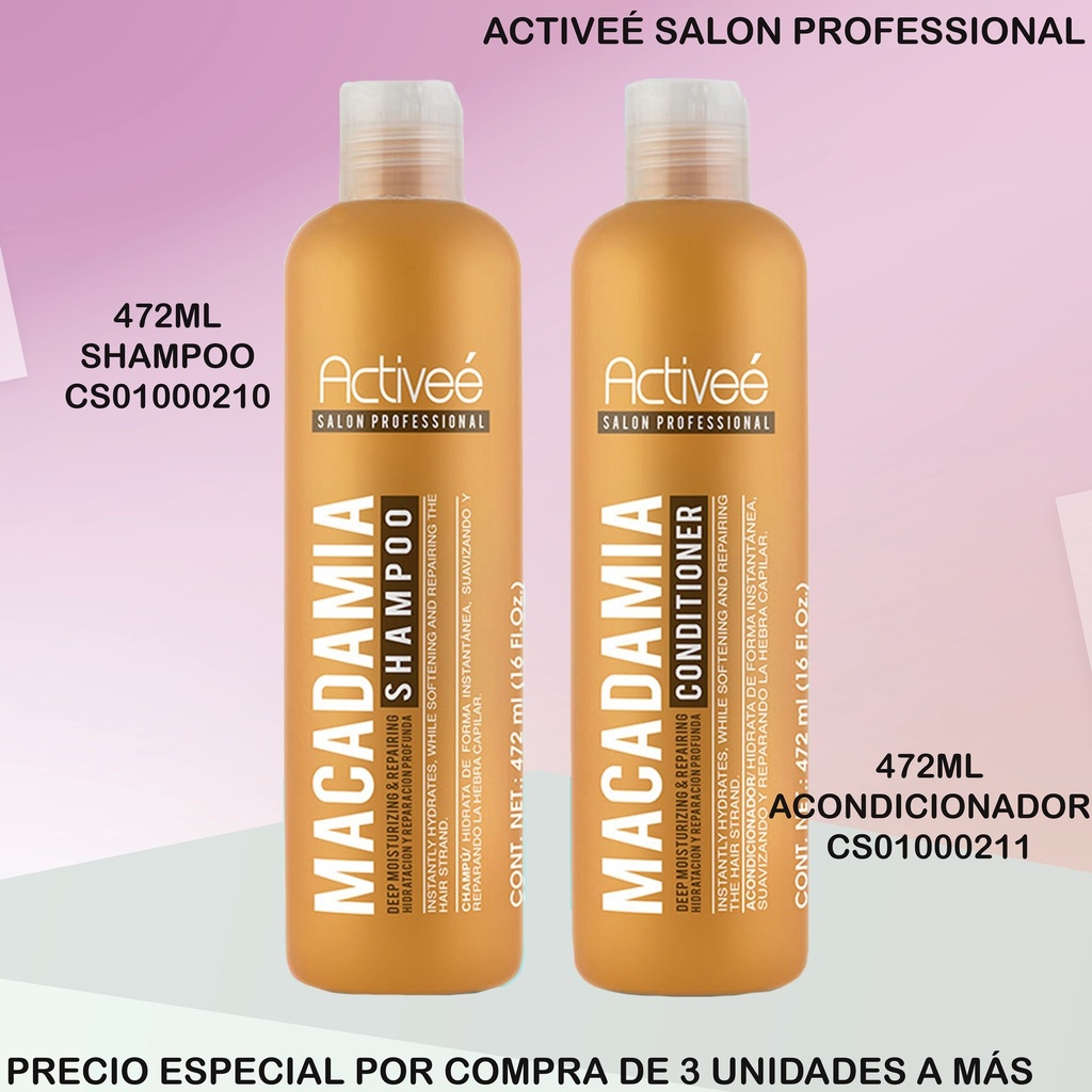 ACONDICIONADOR ACTIVEE MACADAMIA 16 OZ CO0621-003