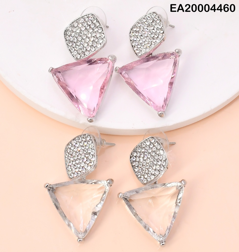 ARETES GALVANOPLASTIA CUADRO ZIRC/TRIANGULO EE3965-317