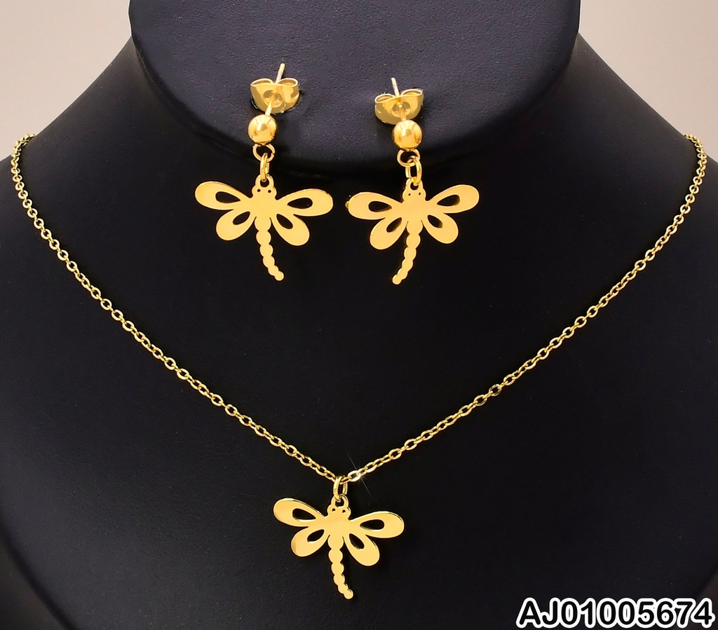 SET DORADO PELOTITA/LIBELULA KS190494-Z