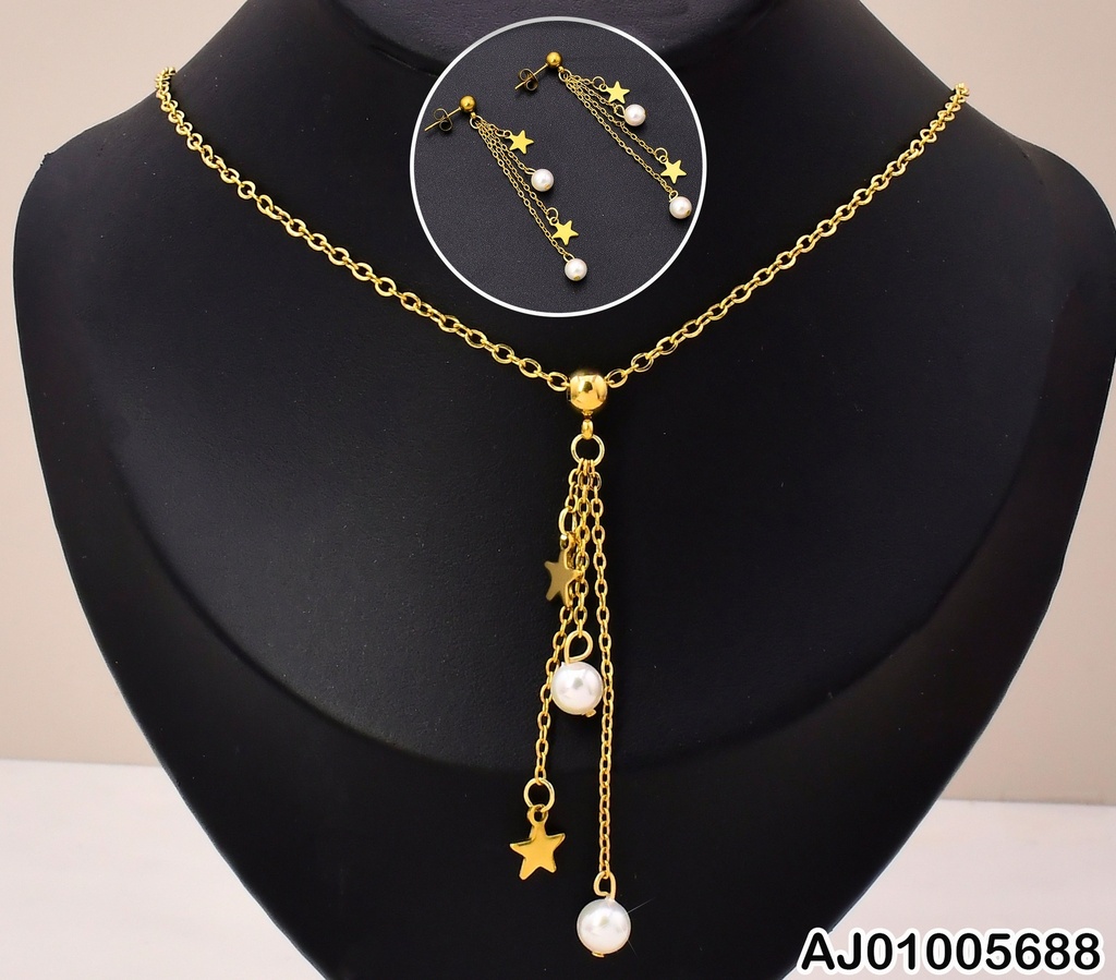 SET DORADO/ESTRELLAS/PELOTITAS DOR/PERLAS KS188665-DL