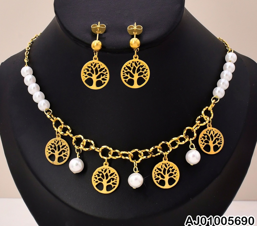 SET DOR CIRCULO/ARBOL CENTRO/PERLAS KS193880-DL