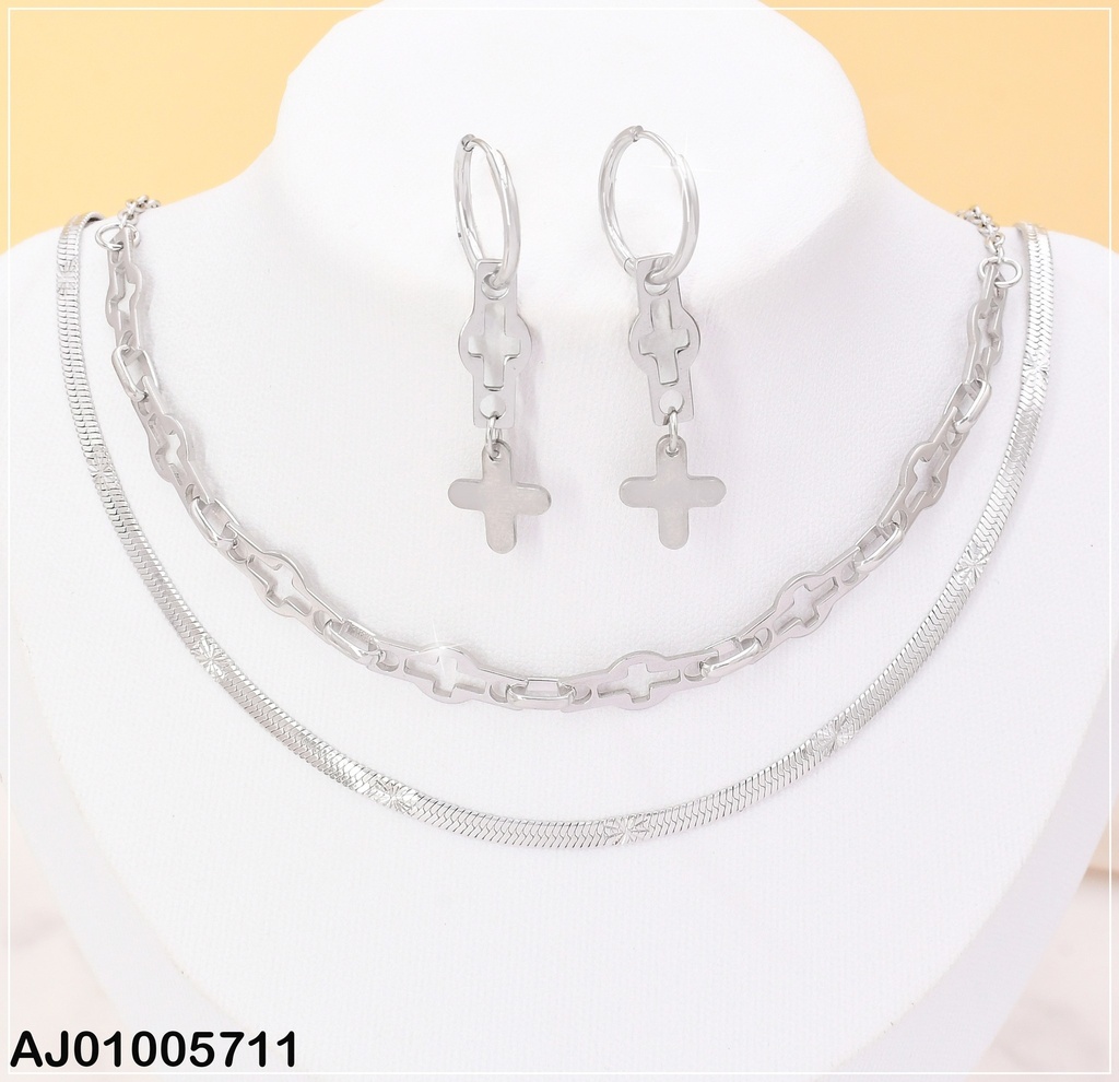 SET PLAT.CROQUI/PLACA CRUZ DOBLE CAD.KS 199221-Z