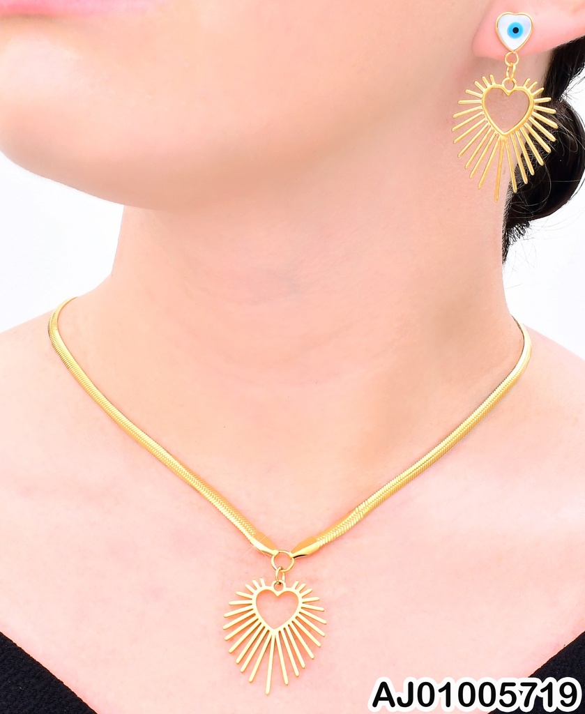 SET 🤍C/👁️ CROQUI CORAZON C/LINEAS KS225775-FA