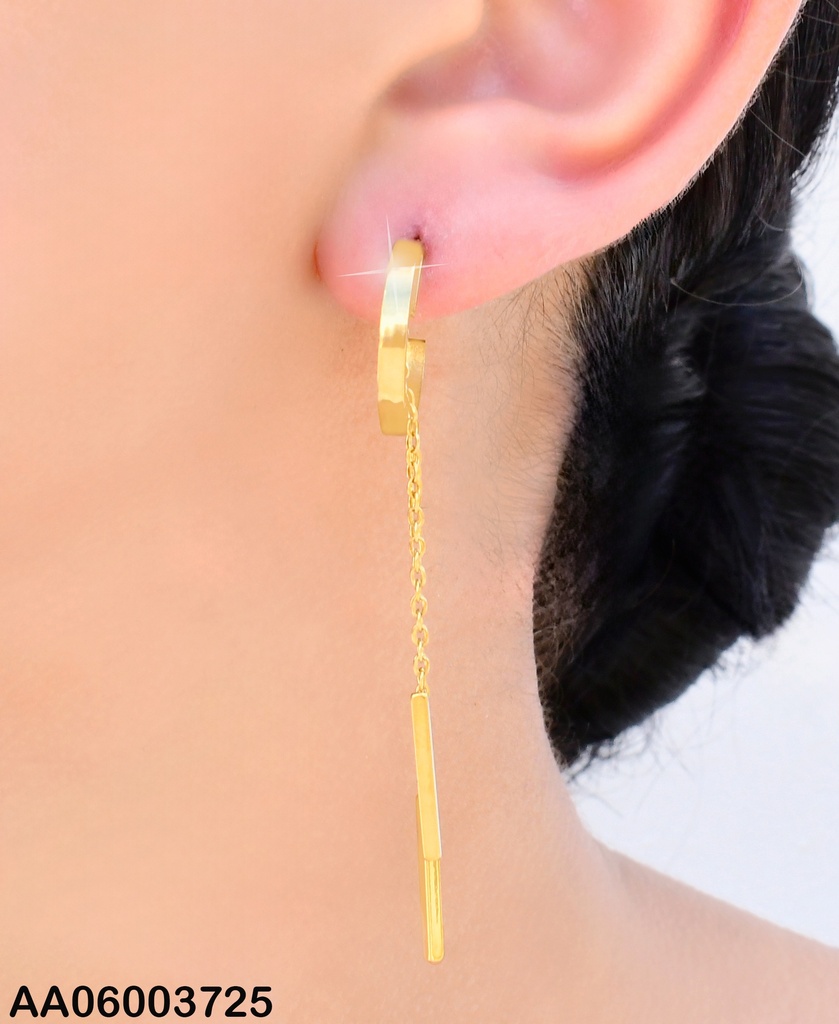 ARETES "C" CADENITA COLGANTE KE103934-PY