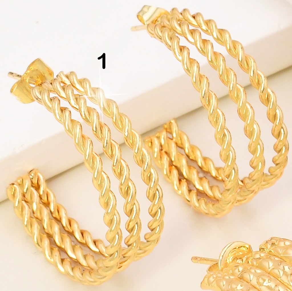 ARETES "C" 3 LINEAS TORNEADAS N3370-123