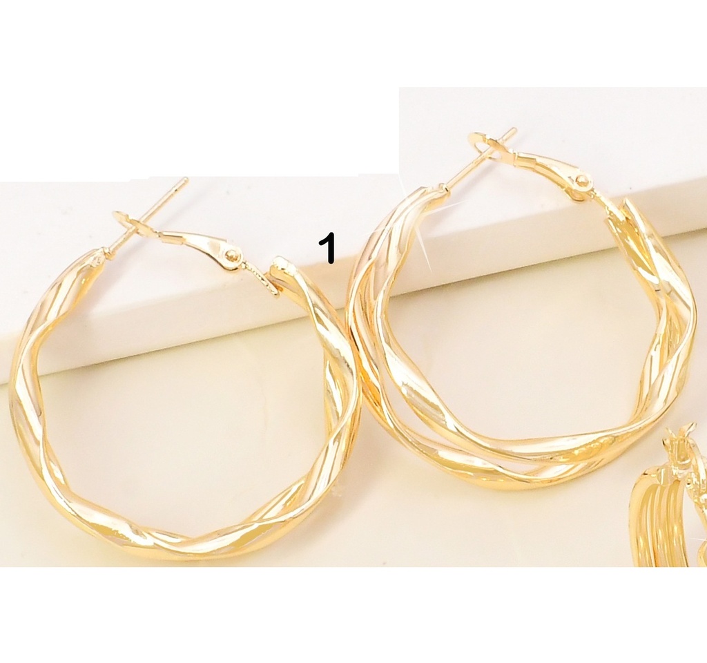 ARGOLLA DOR DOBLE /TORNEADO N5239-304