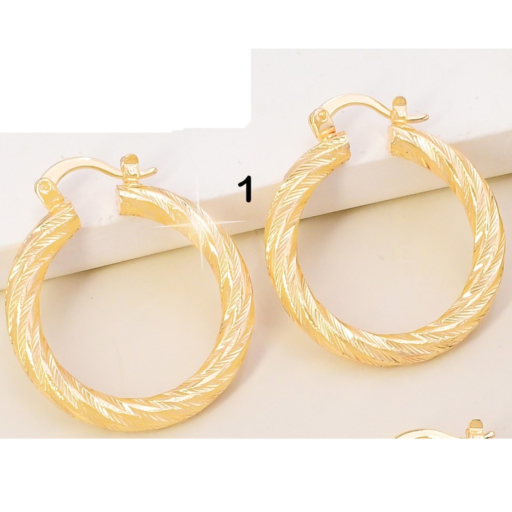 ARGOLLA DOR RAYADO DIAGONAL N5257-304