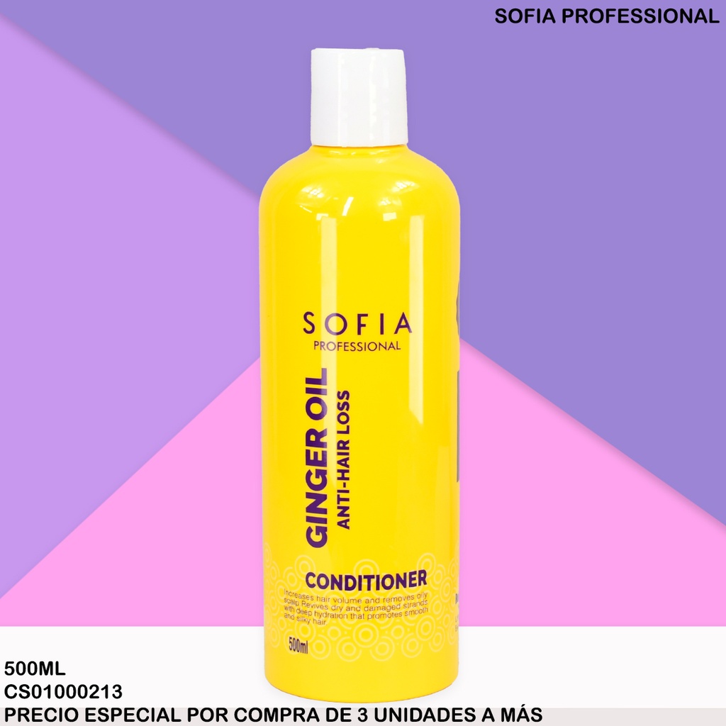 ACONDICIONADOR GINGER OIL SOFIA PROFESSIONAL S108C-1 500ML