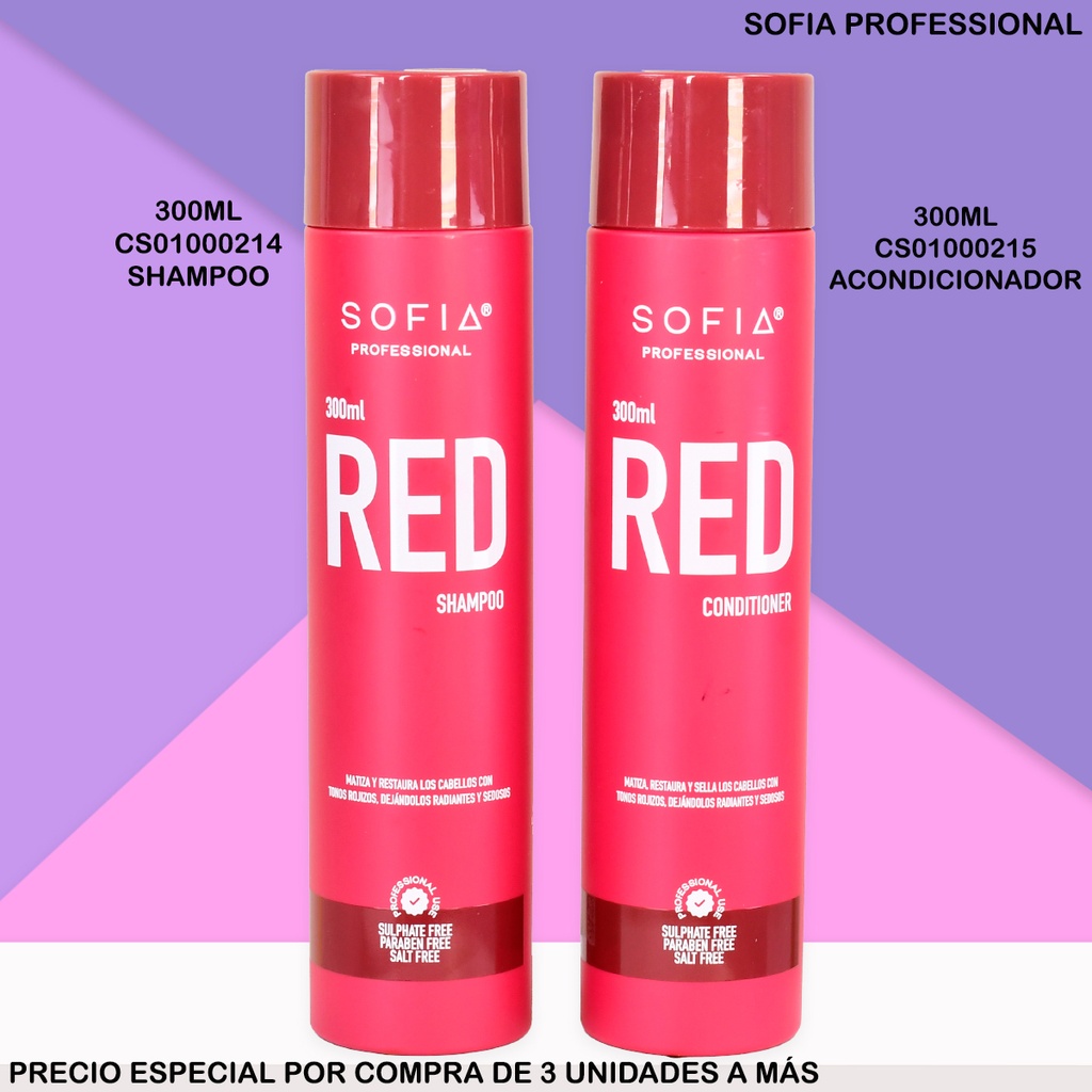 ACONDICIONADOR SOFIA RED MATIZA-RESTAURA 300ML S135C