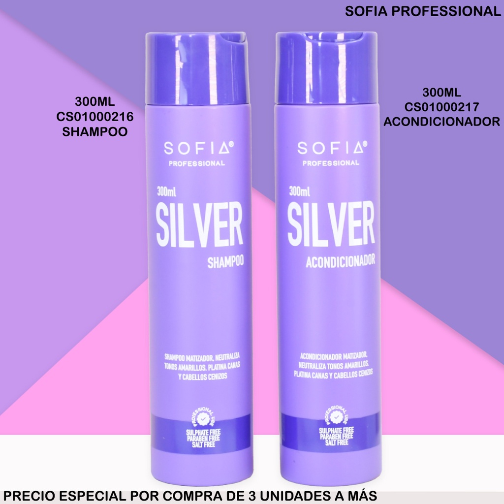 SHAMPOO SOFIA SILVER MATIZA-RESTAURA 300ML S134A