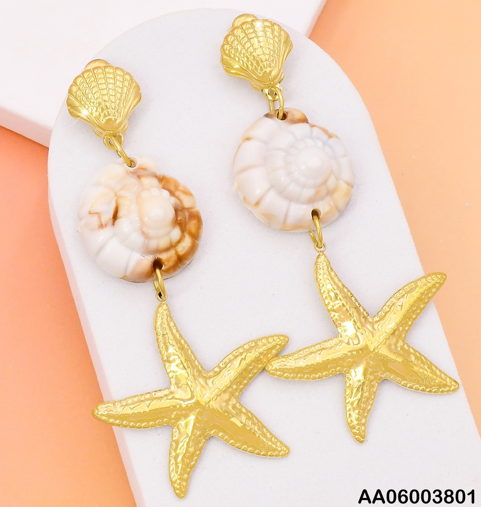 ARETES OSTRA DOR/CARACOL/ESTRELLA MAR EA1193-131