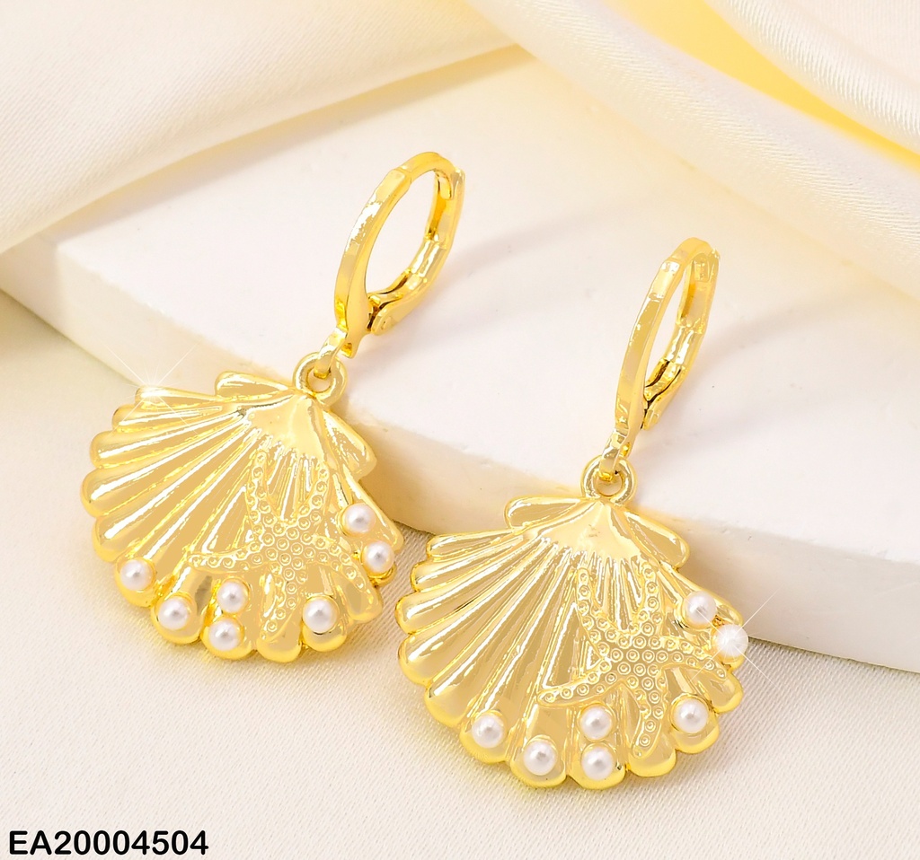 ARETES HUGGIES OSTRA C/ESTRELLA MAR-PERLITAS EE42000-9