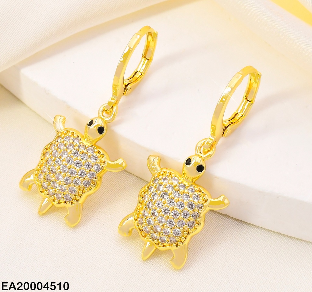 ARETES HUGGIES TORTUGAS C/ZIRCONIAS EE4197-9