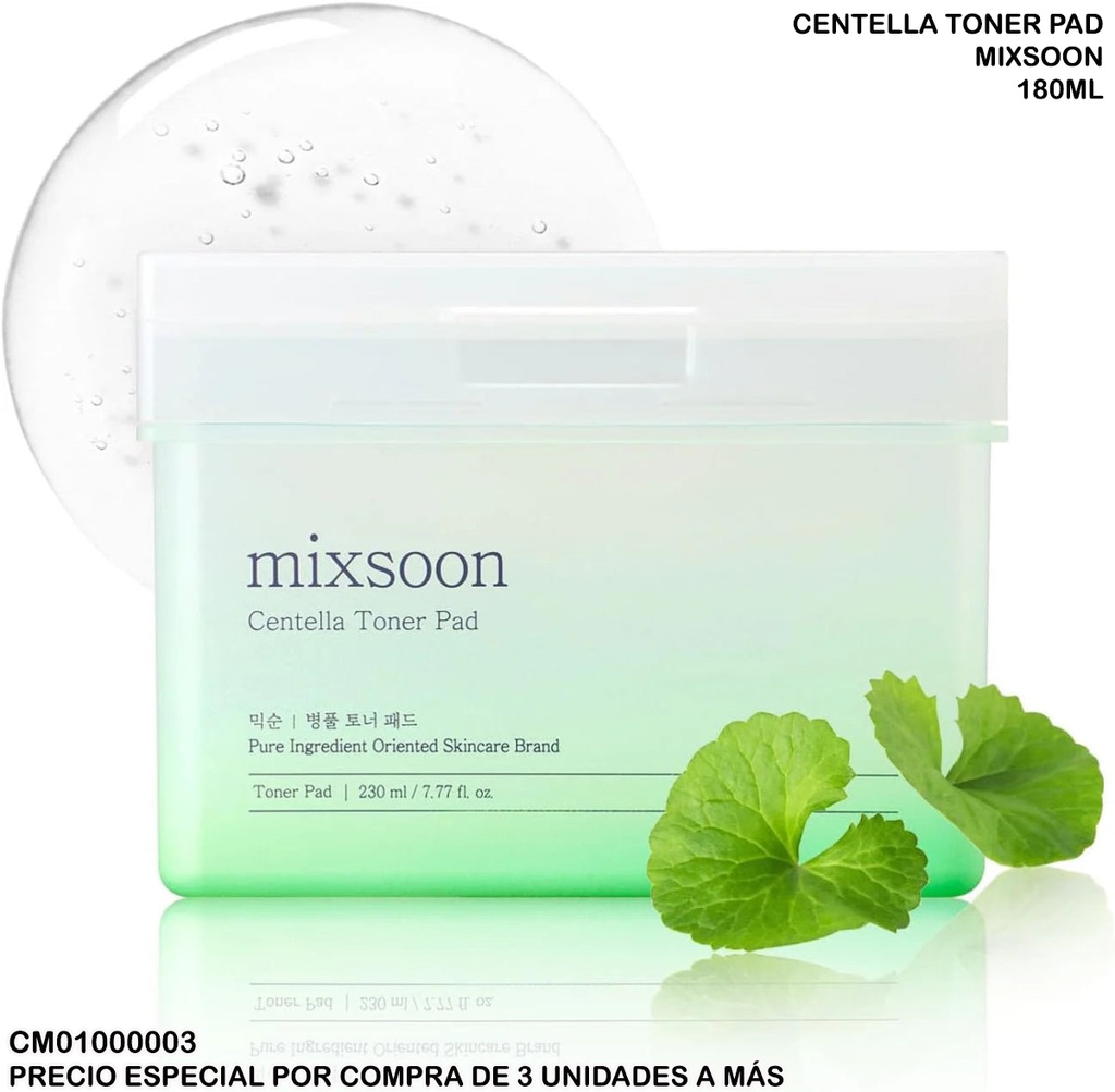 CENTELLA TONER PAD MIXSOON 180ML