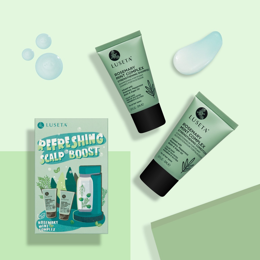 KIT LUSETA SHAMPOO & ACONDICIONADOR  ROSEMAY MINT COMPLEX 30ML L6154T-55T