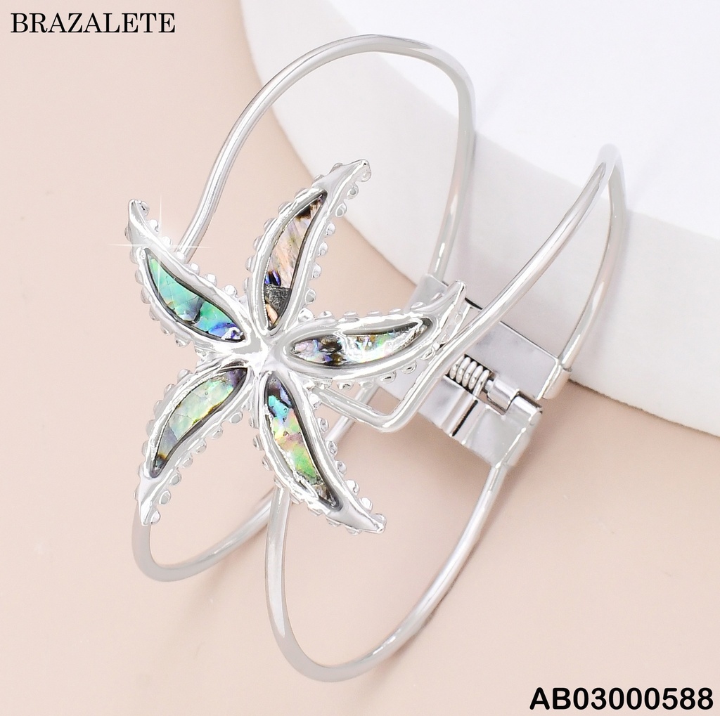 BRAZALETE PLAT ESTRELLA DE MAR  BA2256-45