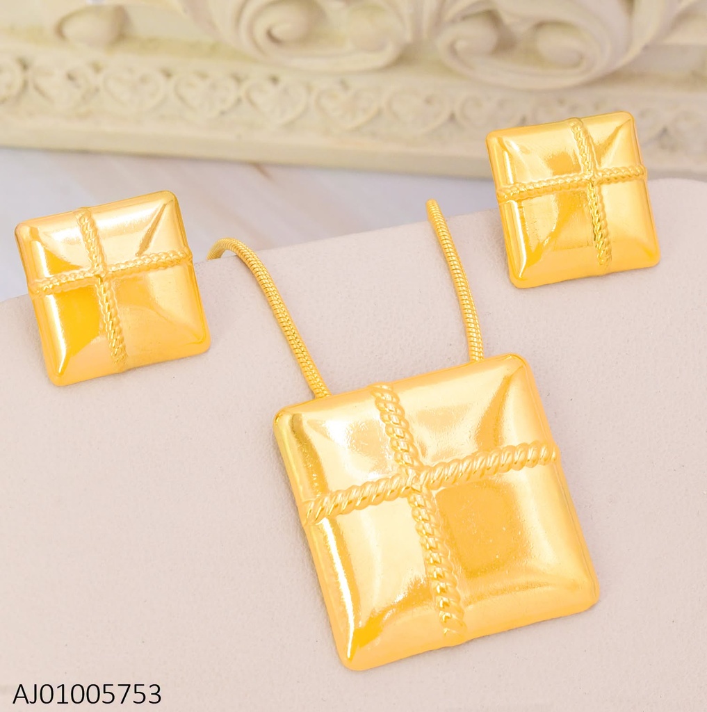 SET DORADO CUADRO/CUERDA TRENZADA CENTRO SA1070-45