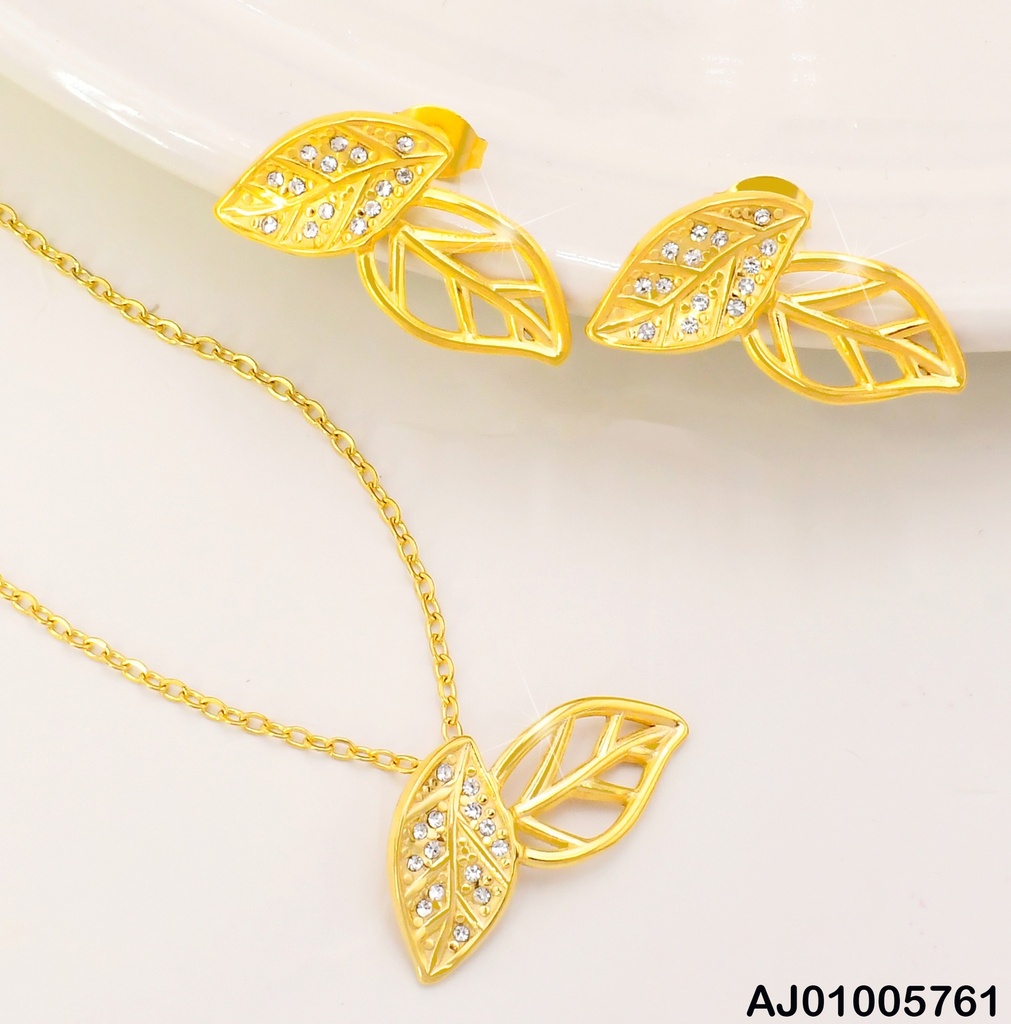 SET DORADO HOJA ZIRC. /CROQUI HOJA SA1076-45
