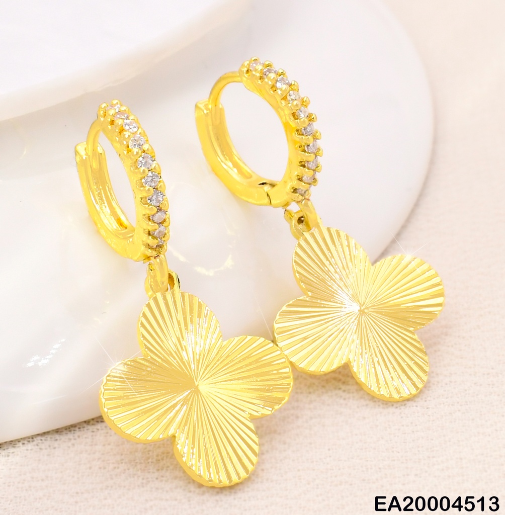 ARETES HUGGIES VAN CLEEF DOR. A RAYAS EE4089-9