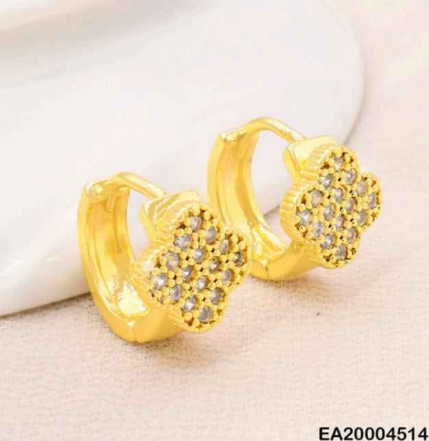 ARETES HUGGIES VAN CLEEF C/ZIRCONIAS EE4096-9