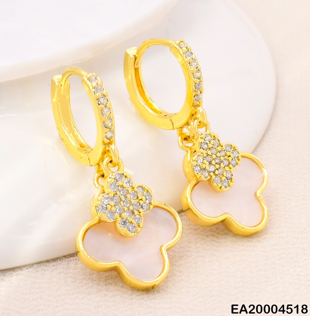 ARETES HUGGIES VAN CLEEF BLANCO MD/ZIRC.PQ EE4110-9.