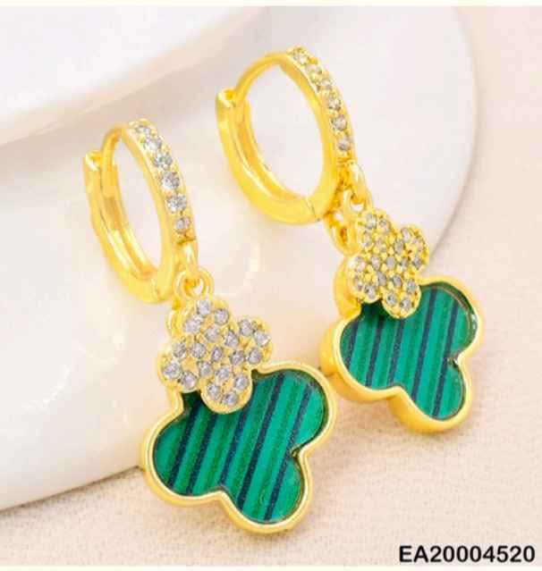 ARETES HUGGIES VAN CLEEF VERDE MD/ZIRC.PQ EE4112-9.
