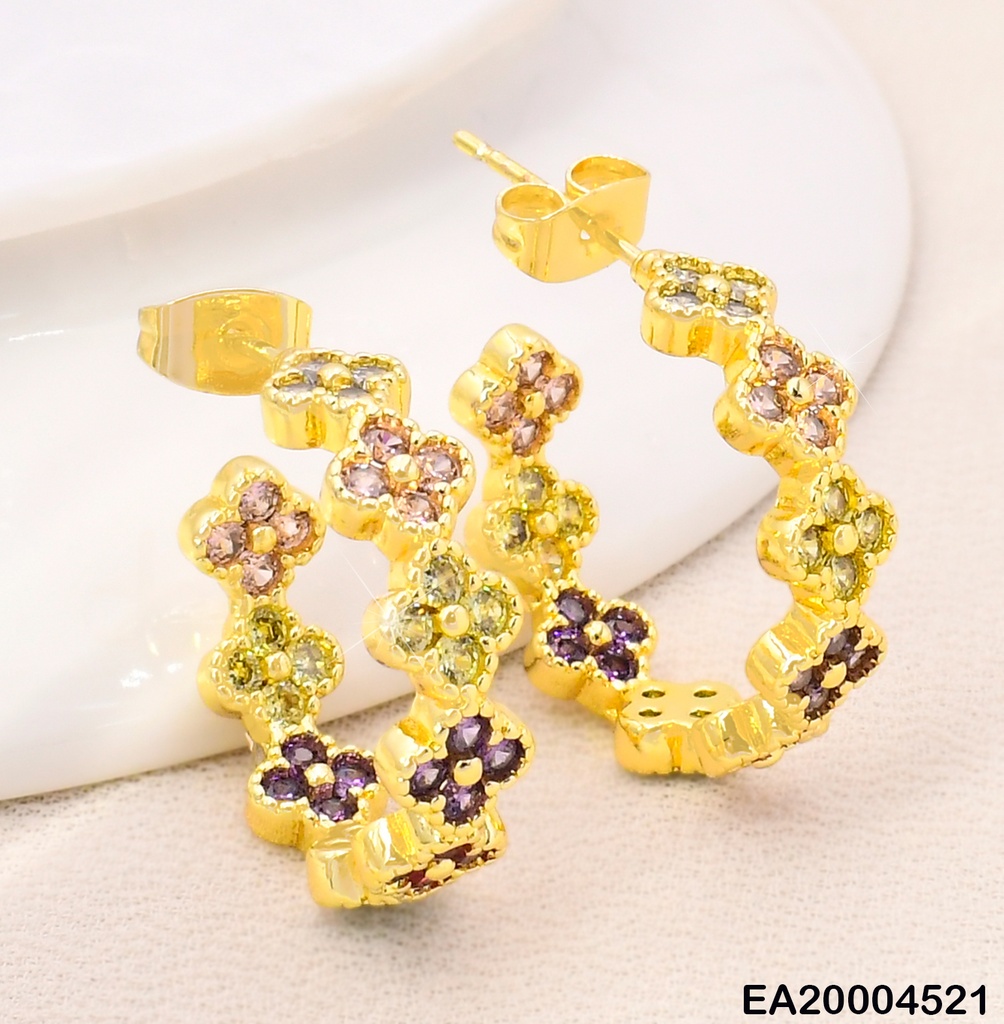 ARETES "C" 9 VAN CLEEF COL.VARIOS/ZIRC EE4119-9