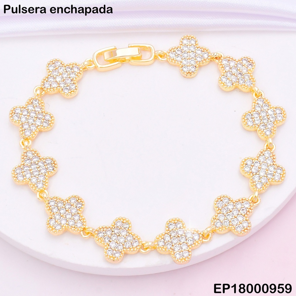 PULSERA DORADA VAN CLEEF ZIRC.  (11)  BE751-318