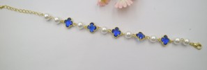 PULSERA PERLAS/VAN CLEEF AZUL BE609-9