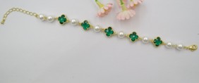 PULSERA PERLAS/VAN CLEEF VERDE BE610-9