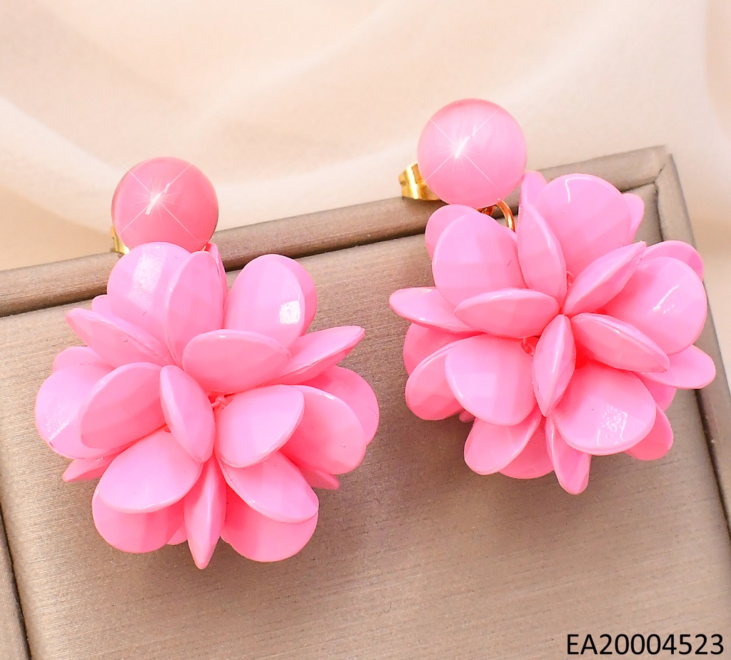 ARETES ROSAS PELOTITA/RACIMO PETALOS EE4078-323