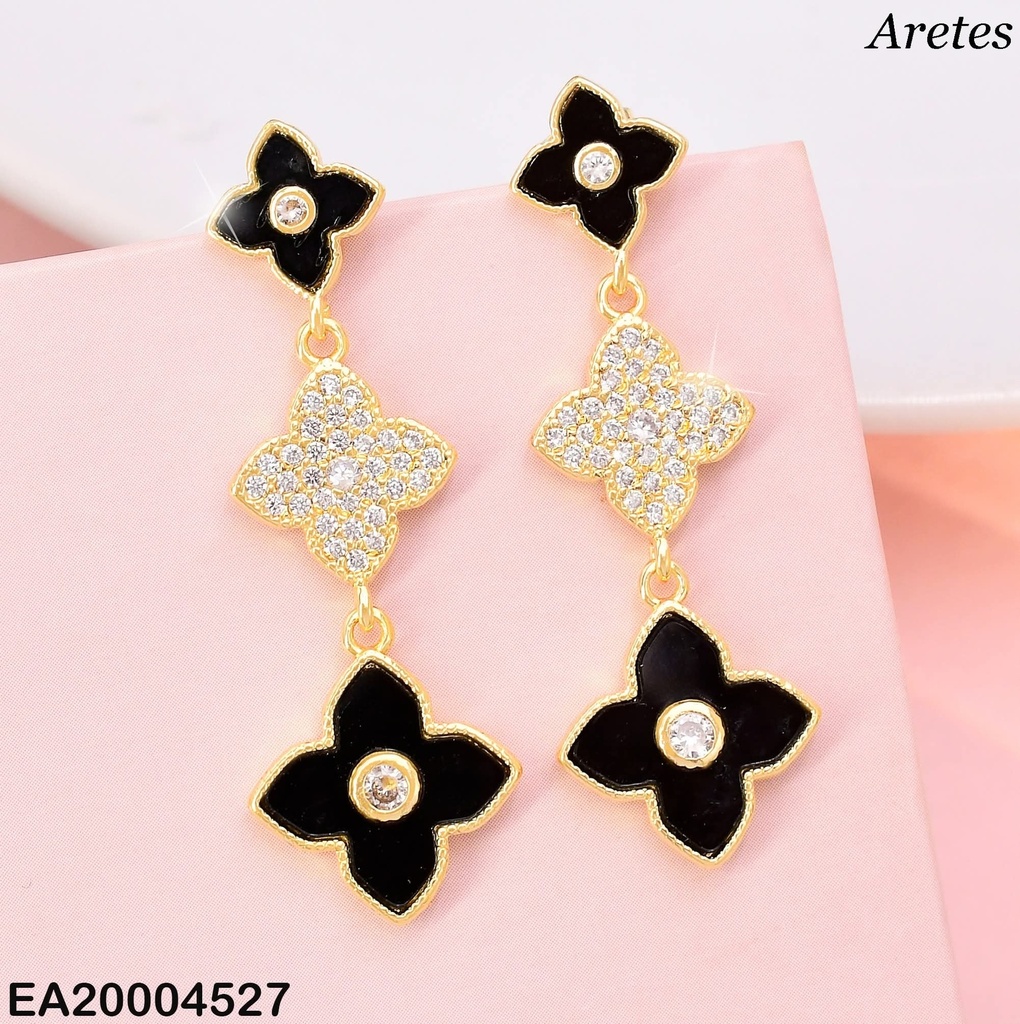 ARETES VAN CLEEF PUNTAS NEGRO/ZIRC/NEGRO EE4169-9