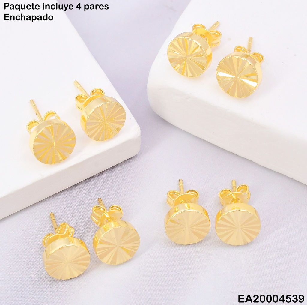 PAQ. 3 PARES ARETES  RD RAYADOS N4311-205