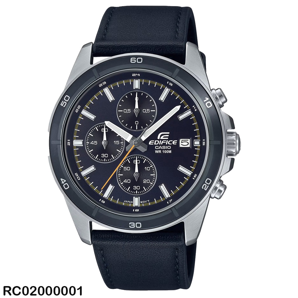 RELOJ CASIO ANALOGO CAB EFR-526L-2CVUDF CUERO NEGRO