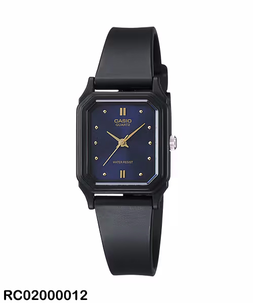 RELOJ CASIO ANALOGO DAMA LQ-142E-2ADF SILICON NEGRO