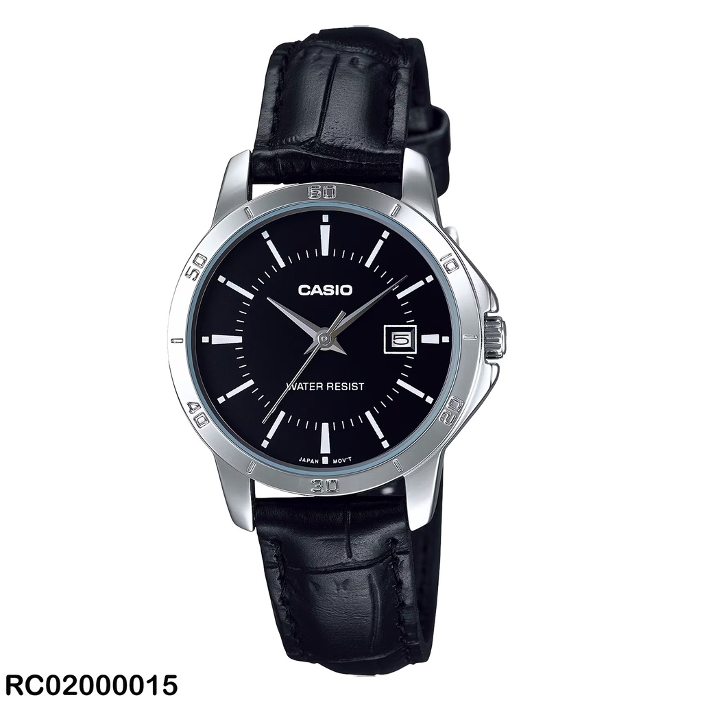 RELOJ CASIO ANALOGO DAMA LTP-V004AL-1AUDF CUERO NEGRO