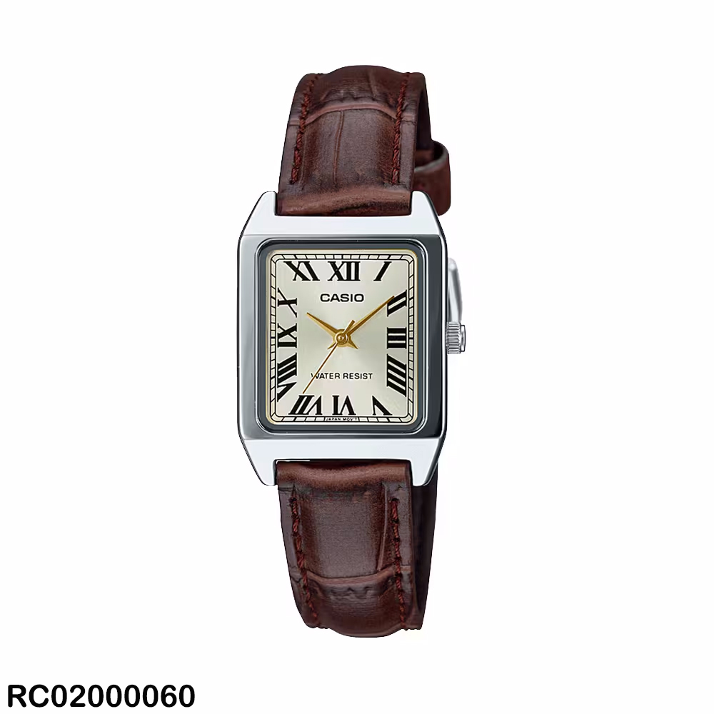 RELOJ CASIO ANALOGO DAMA LTP-V007L-9BUDF CUERO CAFE